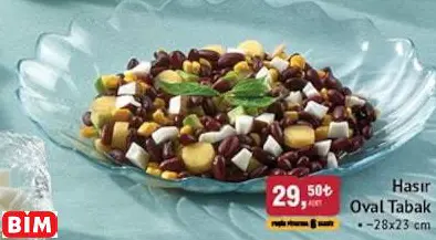 PAŞABAHÇE HASIR OVAL TABAK